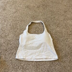 White Halter athletic top